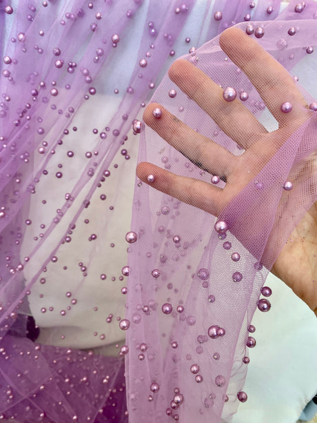 Pearl Tulle Magenta