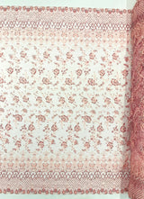 Modern Luxury Beaded Fabric - Mesh Lace, 54" Width, Color Assorted (1 Yard)