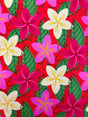 Tropical Hibiscus Printed Spandex Fabric - Tropical Hibiscus Print, 58"/60" Width (1 Yard)