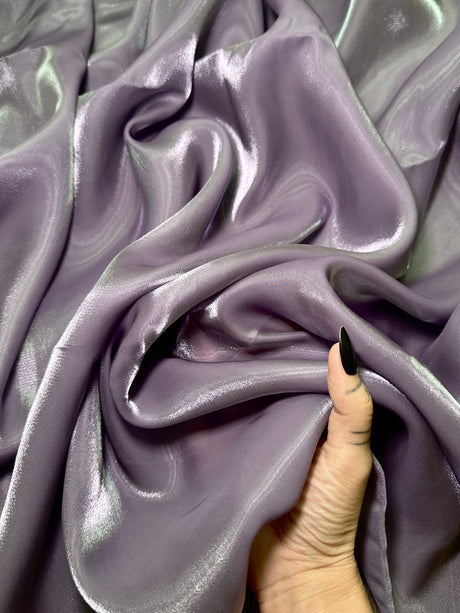 Liquid Shimmery Chiffon Dusty Lavender