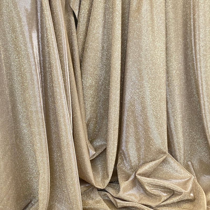 Stretch Metallic Lurex Gold Champagne