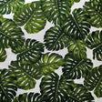 Cotton Monstera Leaf Upholstery Fabric