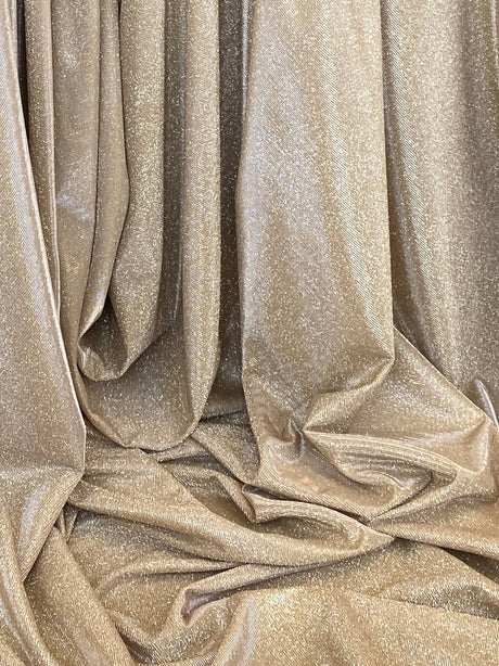Stretch Metallic Lurex Gold Champagne
