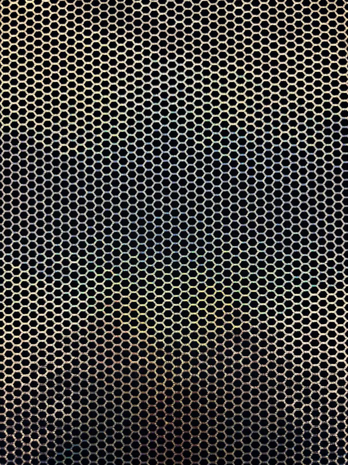 Gold Honeycomb Print Polyester Spandex Fabric - Gold Honeycomb Print, 58"/60" Width (1 Yard)