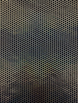 Gold Honeycomb Print Polyester Spandex Fabric - Gold Honeycomb Print, 58"/60" Width (1 Yard)