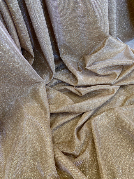 Stretch Metallic Lurex Gold Champagne
