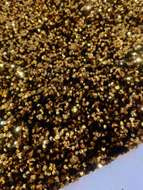 Sequin Velvet Deep Gold
