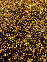 Sequin Velvet Deep Gold
