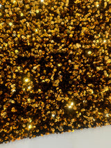 Sequin Velvet Deep Gold