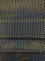 Silver Honeycomb Print Spandex Fabric - Silver Honeycomb Print, 58"/60" Width (1 Yard)