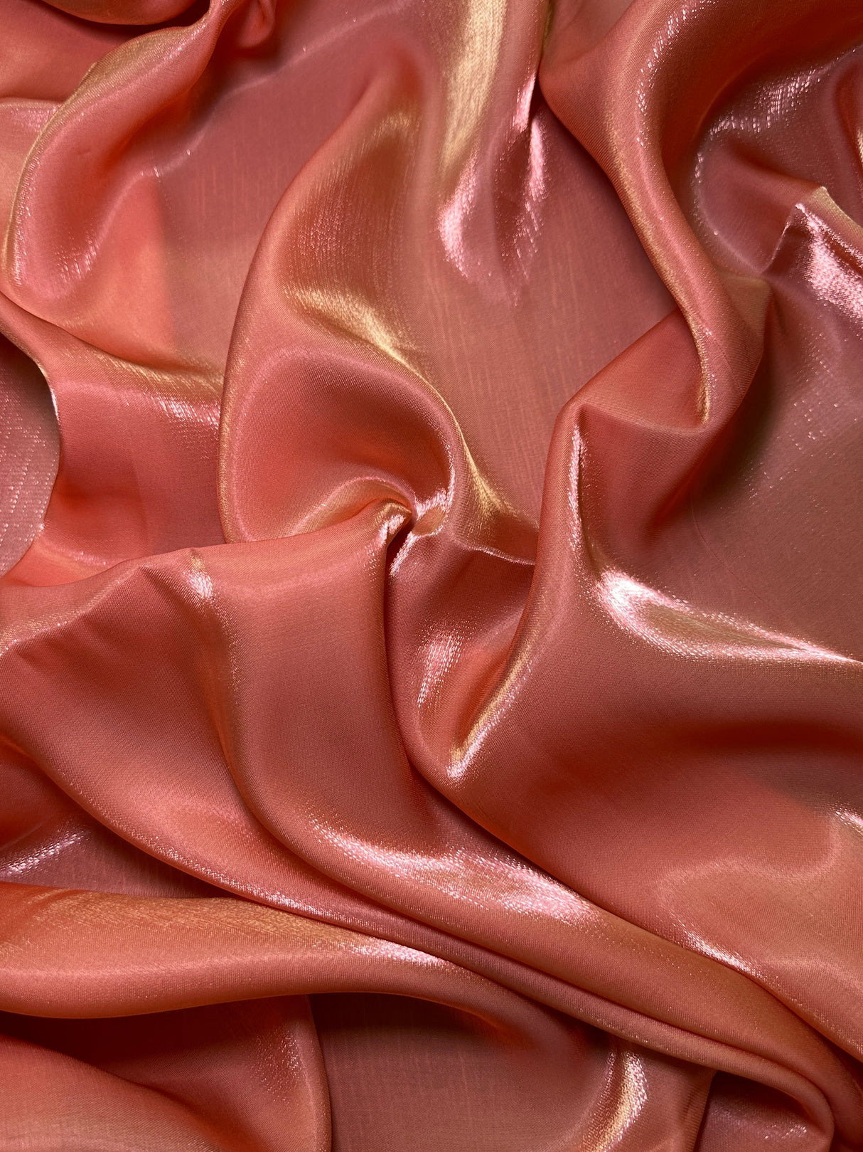 Liquid Shimmery Chiffon Burnt Orange