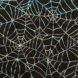 Hologram Web Mesh Poly Spandex Fabric Black 60"