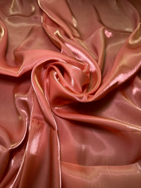 Liquid Shimmery Chiffon Burnt Orange