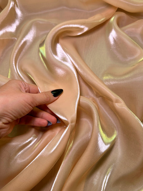 Liquid Shimmery Chiffon Peach