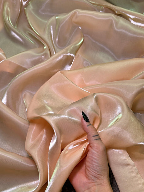 Liquid Shimmery Chiffon Peach