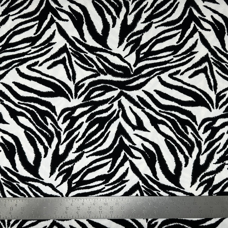 1 Yard Liverpool Knit Animal Print Fabric Stretch Textured Crepe for Garments Décor 58 Inches Width