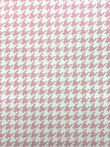 1 Yard Baby Pink Houndstooth Print Stretch Spandex Fabric for Swimwear and Activewear 58"/60" Width