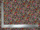 1 yarda de tela de punto acanalado cepillado 4x2 con estampado floral, suave, elástica y texturizada, ancho de 60 pulgadas