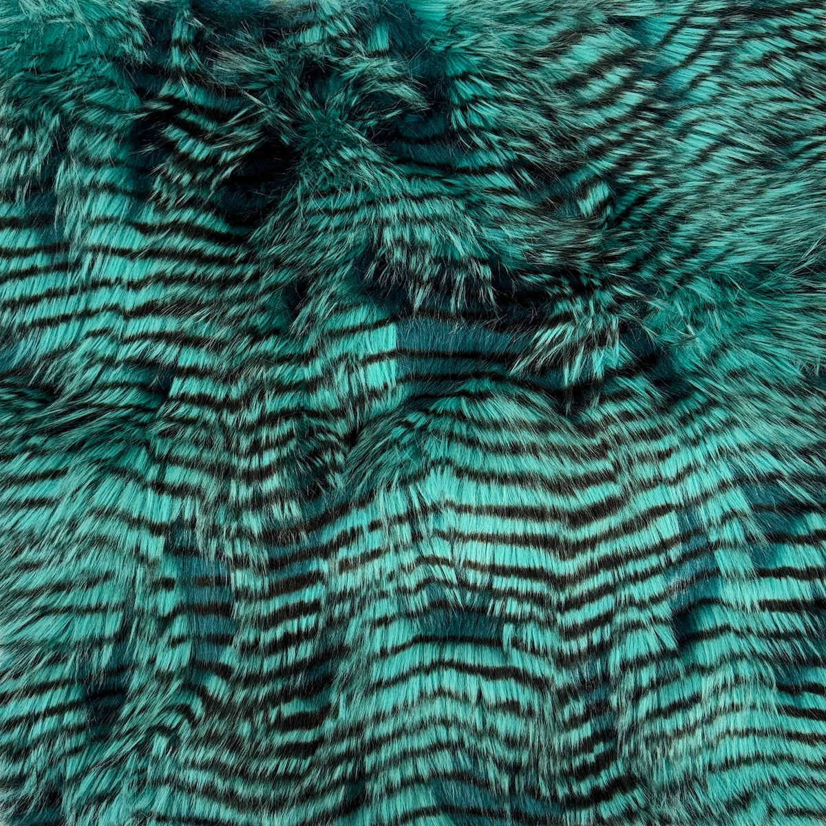Porcupine Feather Faux Fur Fabric - 50 Percent Acrylic 50 Percent Polyester, Brown, 60" Width, 2" Pile Length (1 Yard)