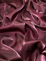 Liquid Shimmery Chiffon Faded Burgundy