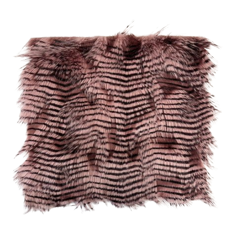 Porcupine Feather Faux Fur Fabric - 50 Percent Acrylic 50 Percent Polyester, Brown, 60" Width, 2" Pile Length (1 Yard)