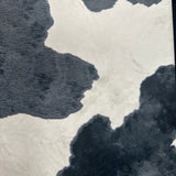 Polyester Spandex Cow Print Fabric 4-Way Stretch White Black 60"