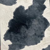 Polyester Spandex Cow Print Fabric 4-Way Stretch White Black 60"