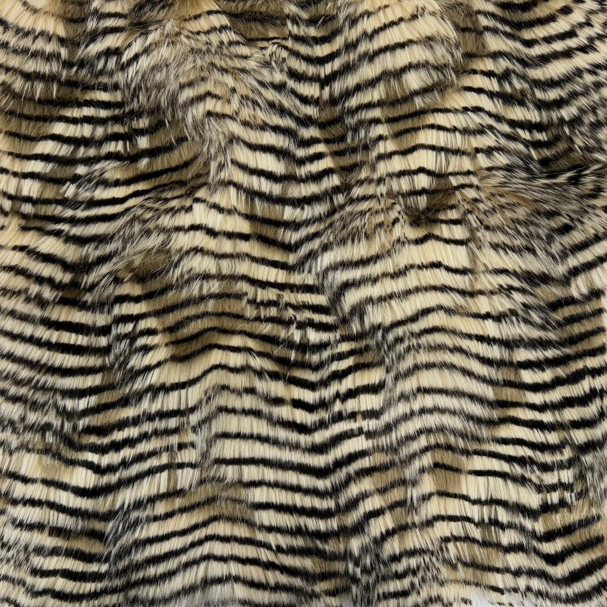 Porcupine Feather Faux Fur Fabric - 50 Percent Acrylic 50 Percent Polyester, Brown, 60" Width, 2" Pile Length (1 Yard)