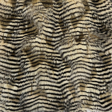 Porcupine Feather Faux Fur Fabric - 50 Percent Acrylic 50 Percent Polyester, Brown, 60" Width, 2" Pile Length (1 Yard)