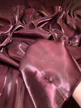 Liquid Shimmery Chiffon Faded Burgundy