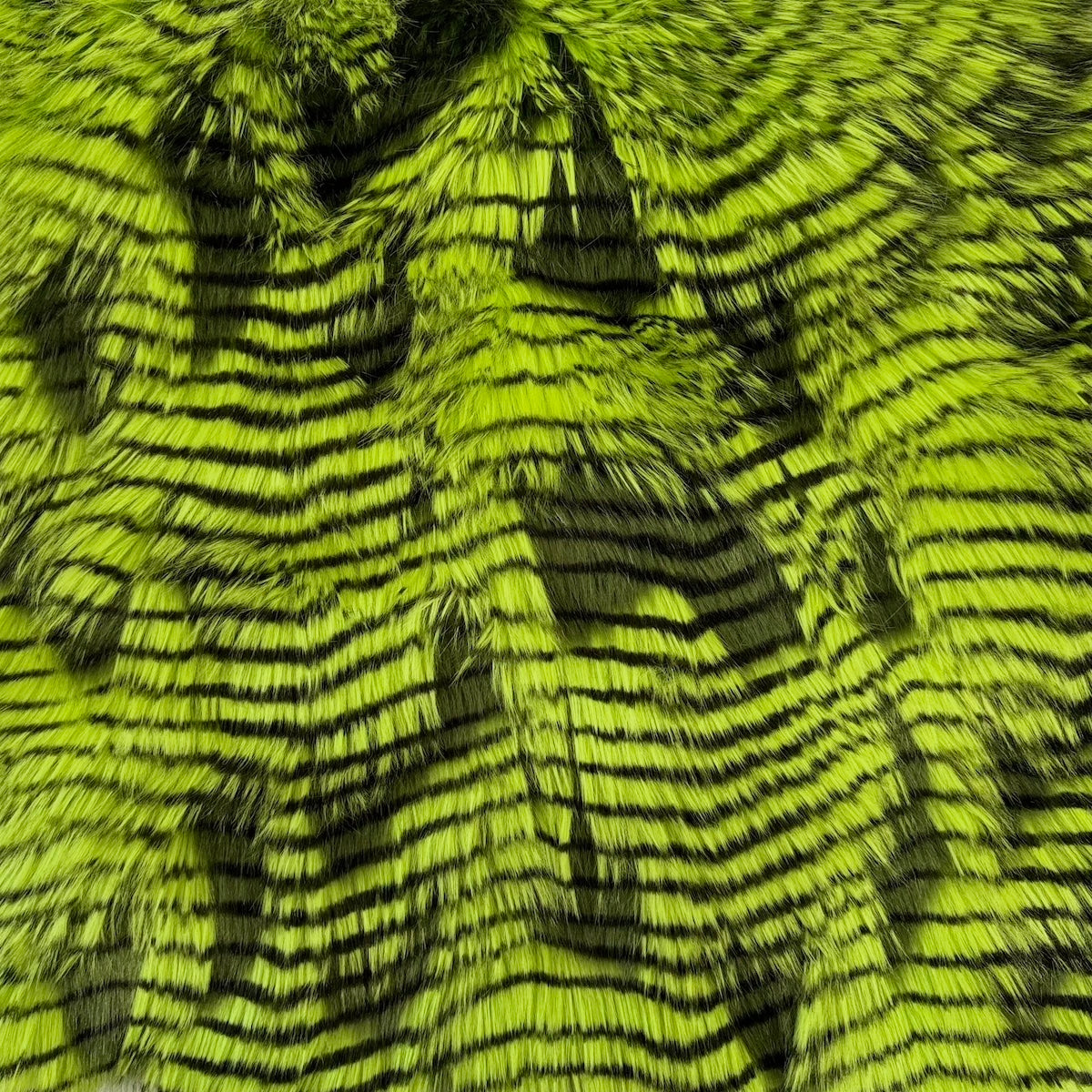 Porcupine Feather Faux Fur Fabric - 50 Percent Acrylic 50 Percent Polyester, Brown, 60" Width, 2" Pile Length (1 Yard)