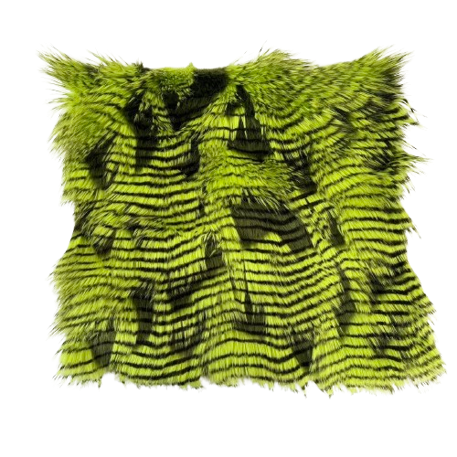 Porcupine Feather Faux Fur Fabric - 50 Percent Acrylic 50 Percent Polyester, Brown, 60" Width, 2" Pile Length (1 Yard)
