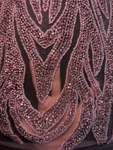 Rhinestone Bodice Applique Baby Pink
