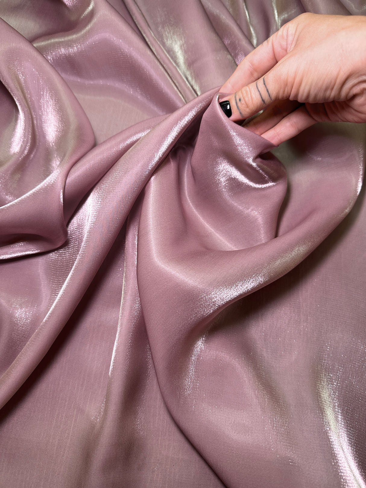 Liquid Shimmery Chiffon Mauve