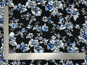 1 yarda de tela de punto Liverpool con estampado floral, material elástico texturizado para ropa de 60 pulgadas de ancho