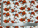 1 Yard Liverpool Knit Floral Print Fabric – Stretch Crepe Fabric for Dresses, Tops, and Bows – 58 Inch