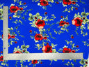 1 yarda de tela de punto Liverpool con estampado floral, material crepé elástico texturizado de 60 pulgadas de ancho