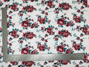 1 Yard Liverpool Knit Floral Print Fabric – Stretch Crepe Fabric for Dresses, Tops, and Bows – 58 Inch