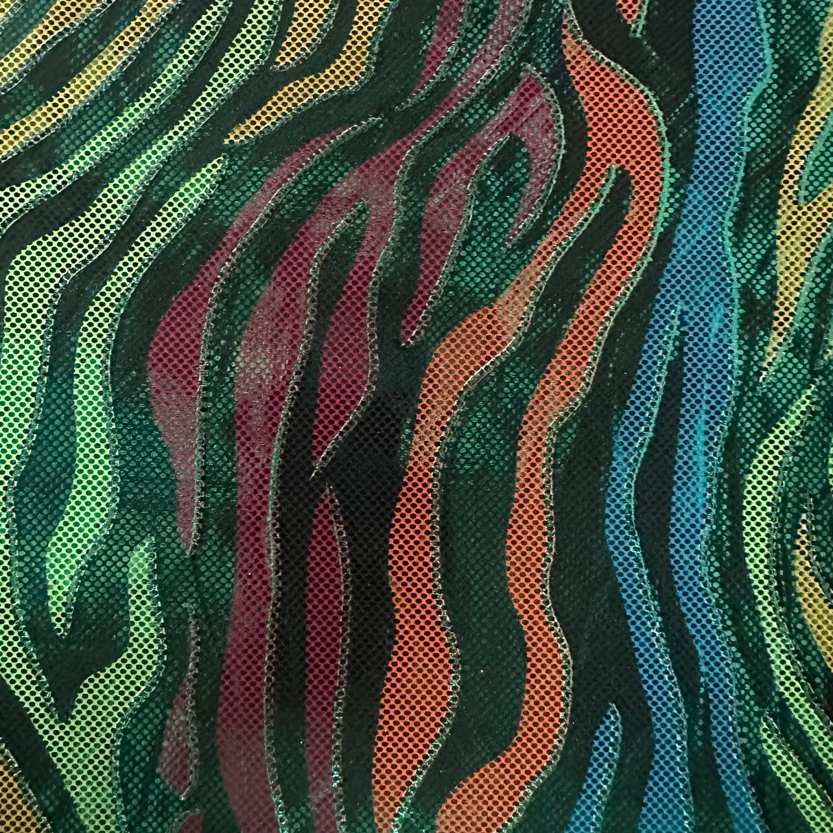 Foil Spandex Fabric 4-Way Stretch Fantastic Fever