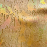 Velvet Fabric Embossed Island Stretch Foil Print