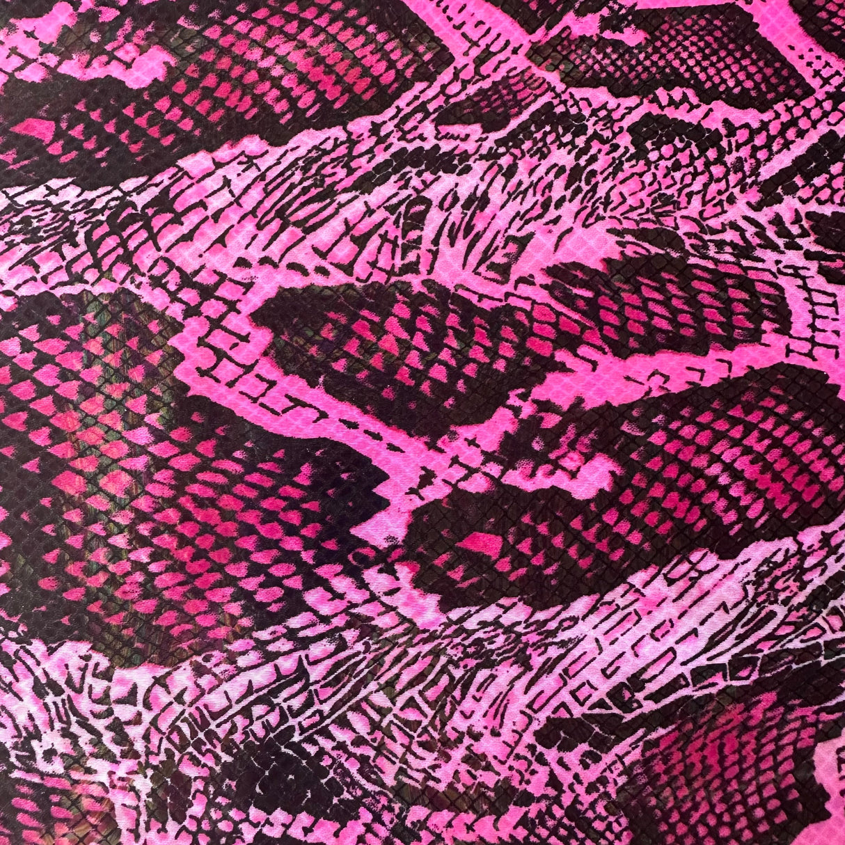 Polyester Spandex Tricot Fabric Python Illusion 4-Way Stretch