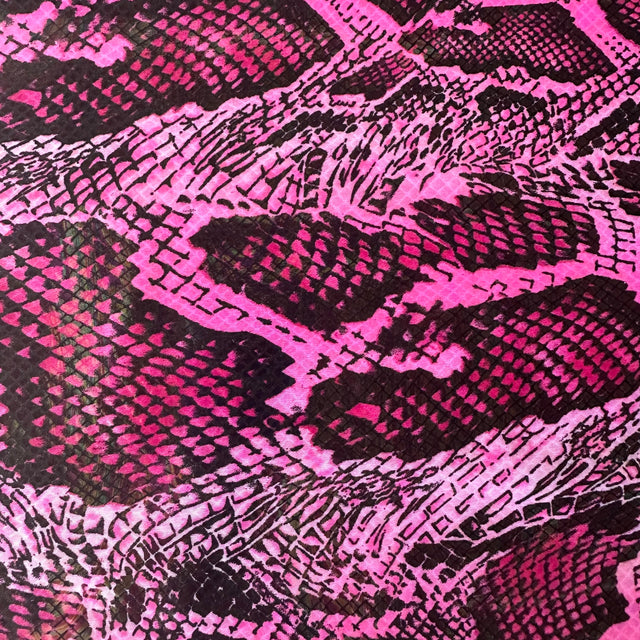 Polyester Spandex Tricot Fabric Python Illusion 4-Way Stretch