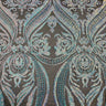 Catina Damask Stretch Sequins Nylon Spandex Mesh Fabric - Iridescent Sequin Damask, 60" Width, 52" Sequin Width (1 Yard)