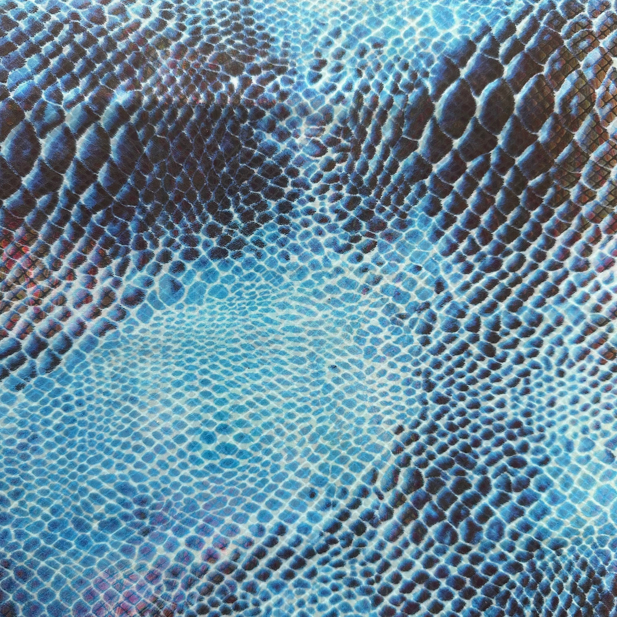 4-Way Stretch Polyester Spandex Fabric Mighty Snake Illusion