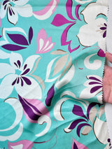 Printed Satin Sage Floral