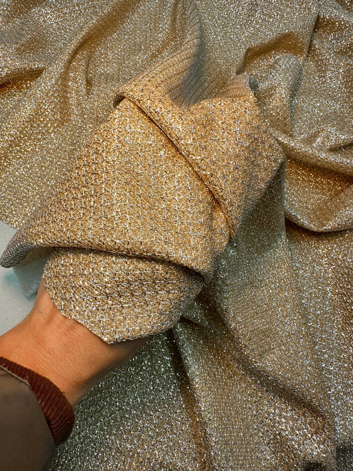 Shimmery Metallic Brocade