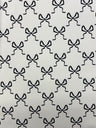Bow Print Spandex Fabric - White/Pink Bow Print, 58"/60" Width (1 Yard)