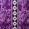 Areca Palm Tree Leaves Light Barkcloth Fabric - Black And Green, All-Over Leaf Border, 45" Width (1 Yard)
