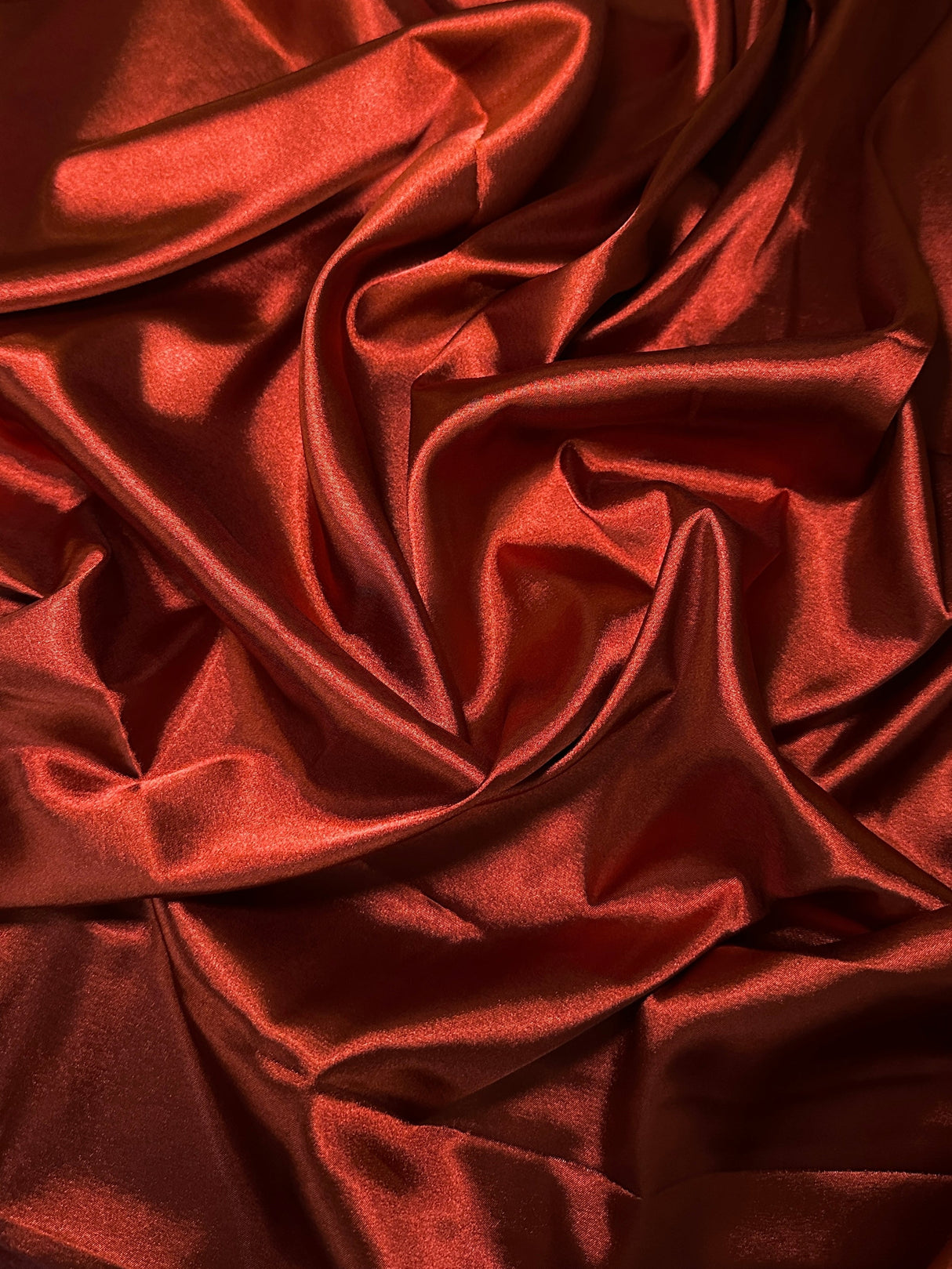 Stretch Crepe Back Satin Rust