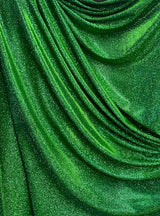 Emerald Green Stretch Metallic Lurex